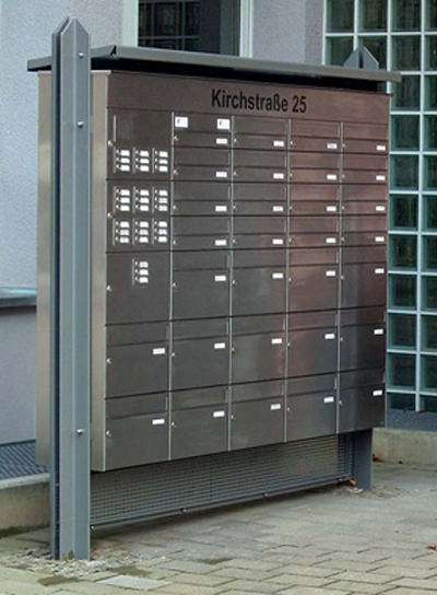 Briefkästen - freistehende Briefkastenanlagen mit Verkleidung - www.tueren-fenster-portal.de
